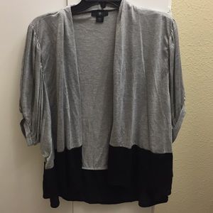 Color block oversized shrug